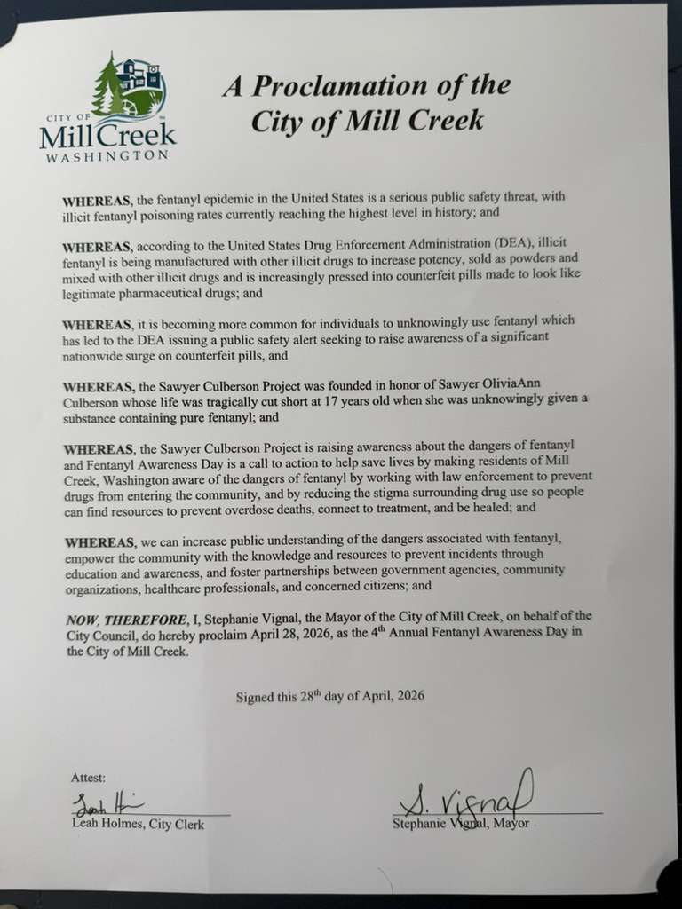 City of Mill Creek Proclamation